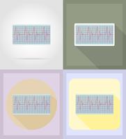 medicinska föremål och utrustning platt ikoner illustration vektor