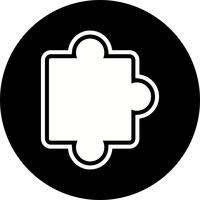 Puzzleteil-Icon-Design vektor