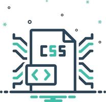 Mix-Symbol für CSS vektor