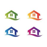 Immobilien-Logo-Icon-Set vektor