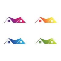 Immobilien-Logo-Icon-Set vektor