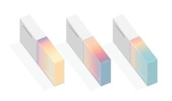 box, förpackningsmall för produkt vektor designillustration.