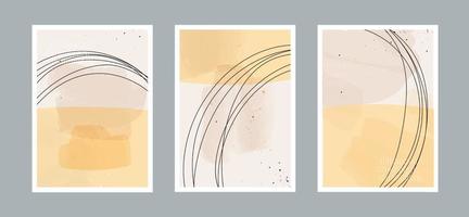 abstrakt konstbakgrund med olika former för väggdekoration, vykort eller broschyromslagsdesign. vektor illustrationer design