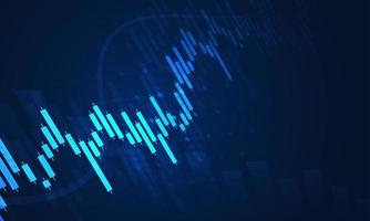 Börseninvestitionshandelsdiagramm im grafischen Konzept, das für Finanzinvestitionen oder wirtschaftliche Trends Geschäftsidee geeignet ist. Vektorillustrationsdesign vektor