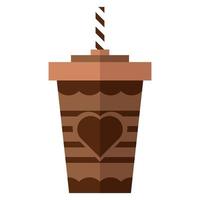 choklad drink platt illustration vektor