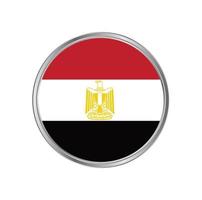 Egyptens flagga med metallram vektor