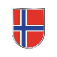 Norges flagga vektor