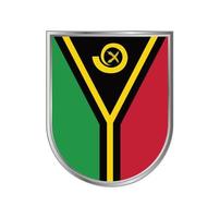 Vanuatu-Flaggenvektor vektor