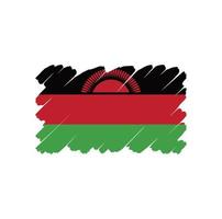 malawis flagga vektor