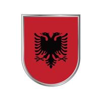 Albanien flagga vektor