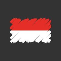 Indonesien flagga vektor