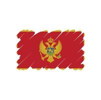 montenegro flagga gratis vektordesign vektor