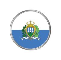 san marino flagga med cirkelram vektor