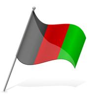 Flagge der Afghanistan-Vektor-Illustration vektor