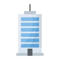trendige Wolkenkratzer-Konzepte vektor