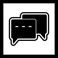 Konversation Icon Design vektor