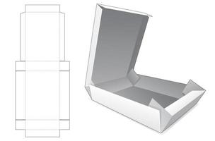 Faltschachtel aus Karton, gestanzte Vorlage vektor
