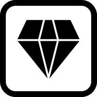 Diamant-Icon-Design vektor