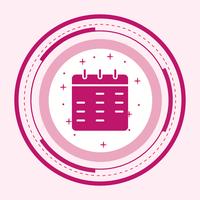 Kalender-Icon-Design vektor