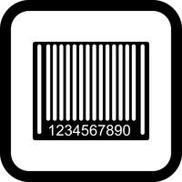 Barcode-Icon-Design vektor