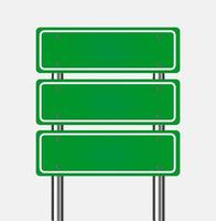 Verkehrsschilder. Straßentafel Texttafel, Mockup Beschilderung Richtung Autobahn Stadt Wegweiser Standort Straße Pfeil Weg Vektor