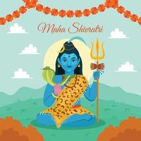 Maha Shivratri Tag vektor