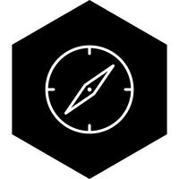 Kompass-Icon-Design vektor