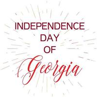 Unabhängigkeitstag von Georgien vektor