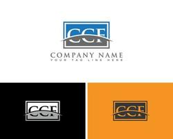 ccf finansiella logotyp designmall vektor