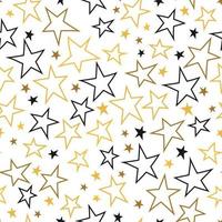 handgezeichnete Sterne nahtlose Muster