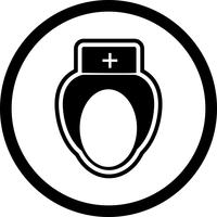 Krankenschwester-Icon-Design vektor