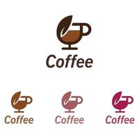 Kaffeetasse trinken Logo-Bild und kreative Design-Vektorillustration vektor