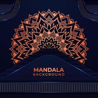 Dekoratives Luxus-Mandala-Hintergrunddesign im islamischen Stil vektor