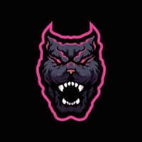 arg bulldog maskot logotyp vektor