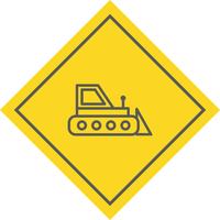 Bulldozer-Icon-Design vektor