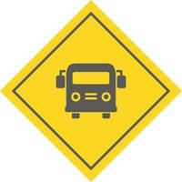 Skolbuss Icon Design vektor