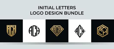 Anfangsbuchstaben jedes Logo-Design-Bundle vektor