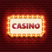 casino retro banner mall vektor