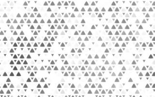 ljus silver, grå vektor sömlös layout med linjer, trianglar.