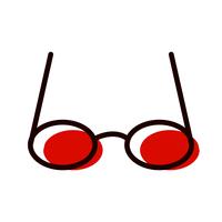 Brille Icon Design vektor