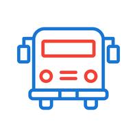 Skolbuss Icon Design vektor