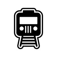 tåg ikon design vektor