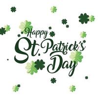 Happy Saint Patricks Day Vektordesign vektor