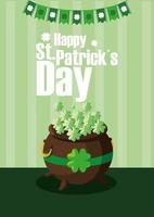 Happy Saint Patricks Day Vektordesign vektor