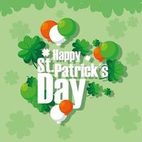 Happy Saint Patricks Day Vektordesign vektor