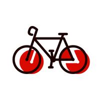 Fahrrad-Icon-Design vektor