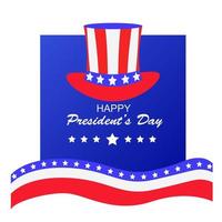 Happy President's Day Illustration. Happy President's Day Vektor. den Tag des Präsidenten feiern. vektor
