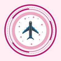 Flugzeug-Icon-Design vektor