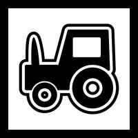 Traktor-Icon-Design vektor