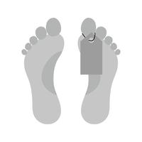 Toe-Tag-Icon-Design vektor